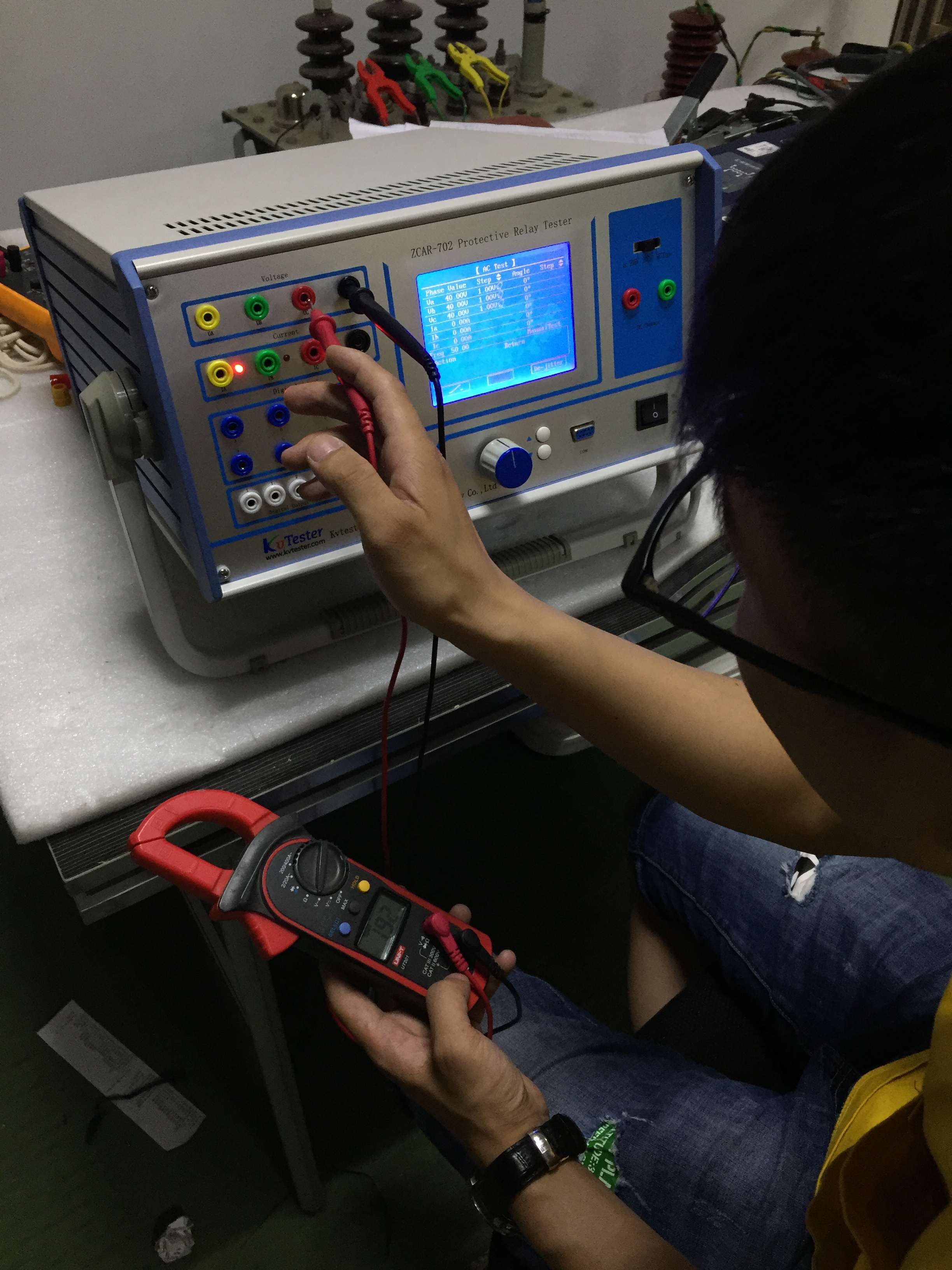 Kvtester-phase relay tester